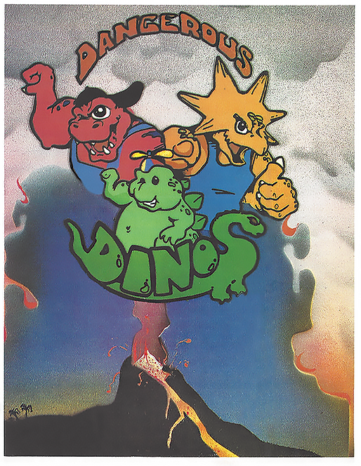 Dangerous Dinos Coloring Book