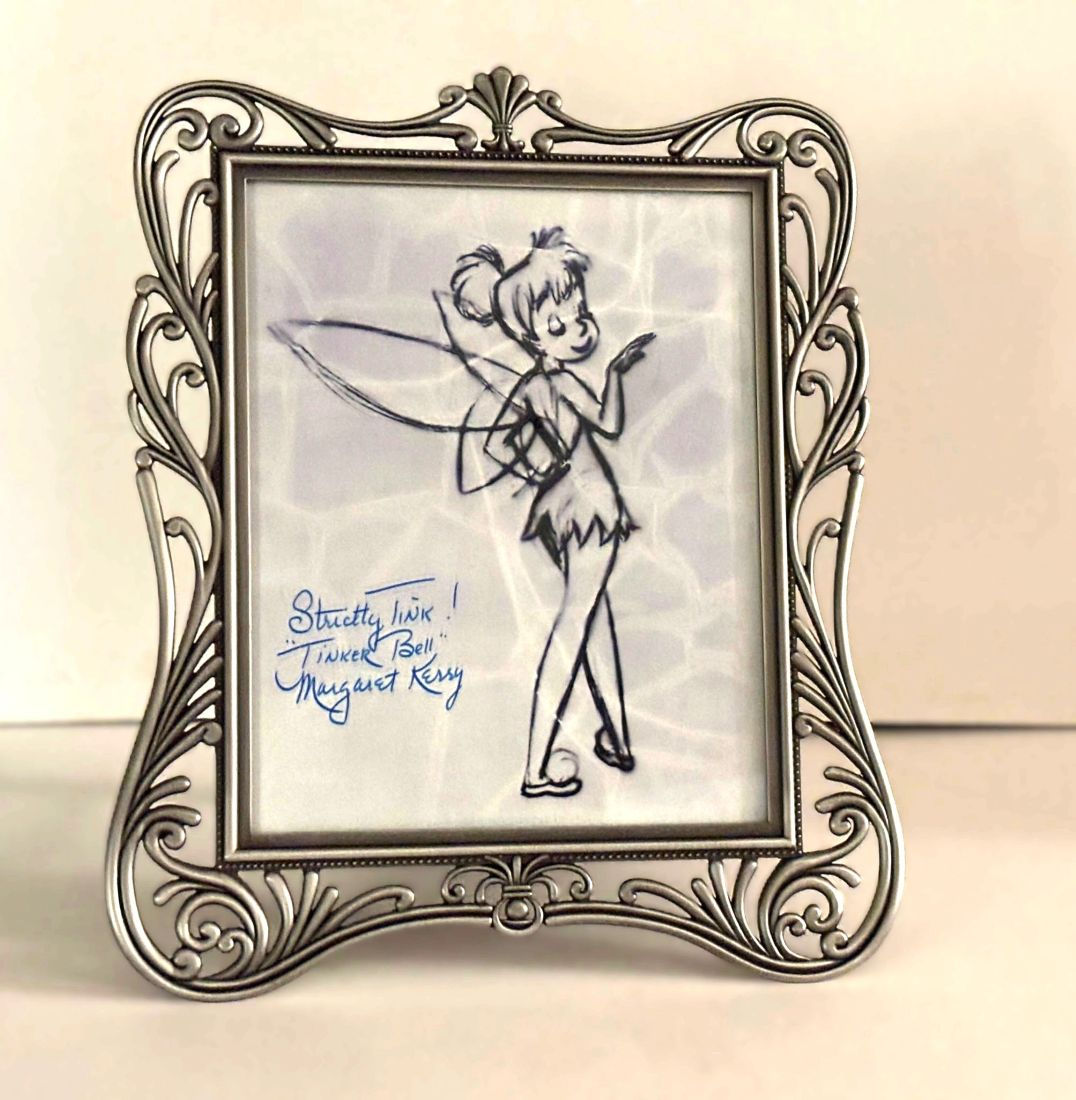 Framed Autographed Tinker Bell Photo