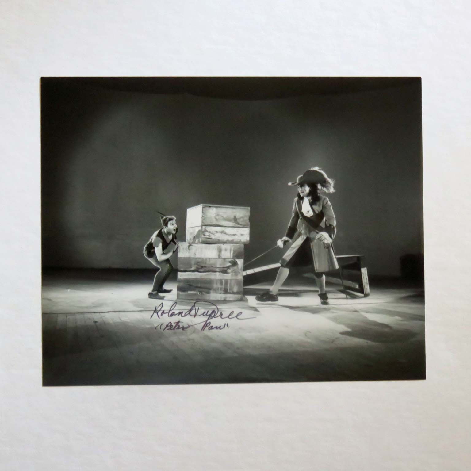 Roland Dupree Henry Brandon Peter Pan and Hook Autographed Photo