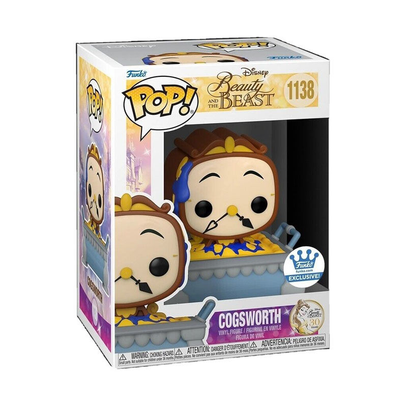 Funko Pop Exclusive Disney Cogsworth From Beauty and Beast #1138.