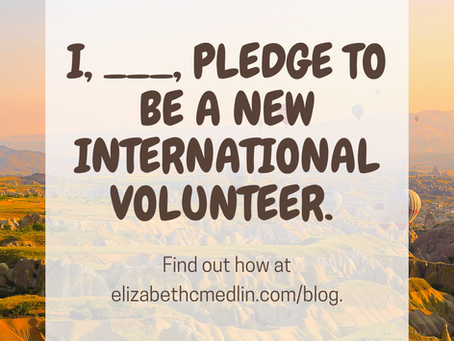 Take the New International Volunteer Pledge