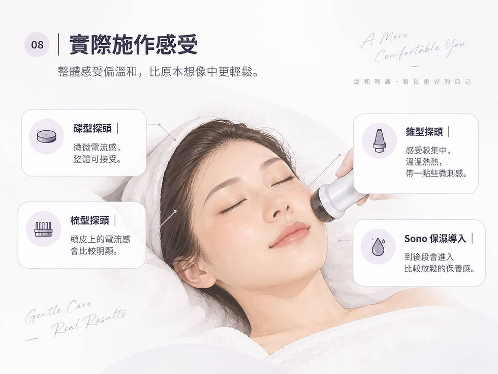 不同 PlaSon 探頭的施作感受