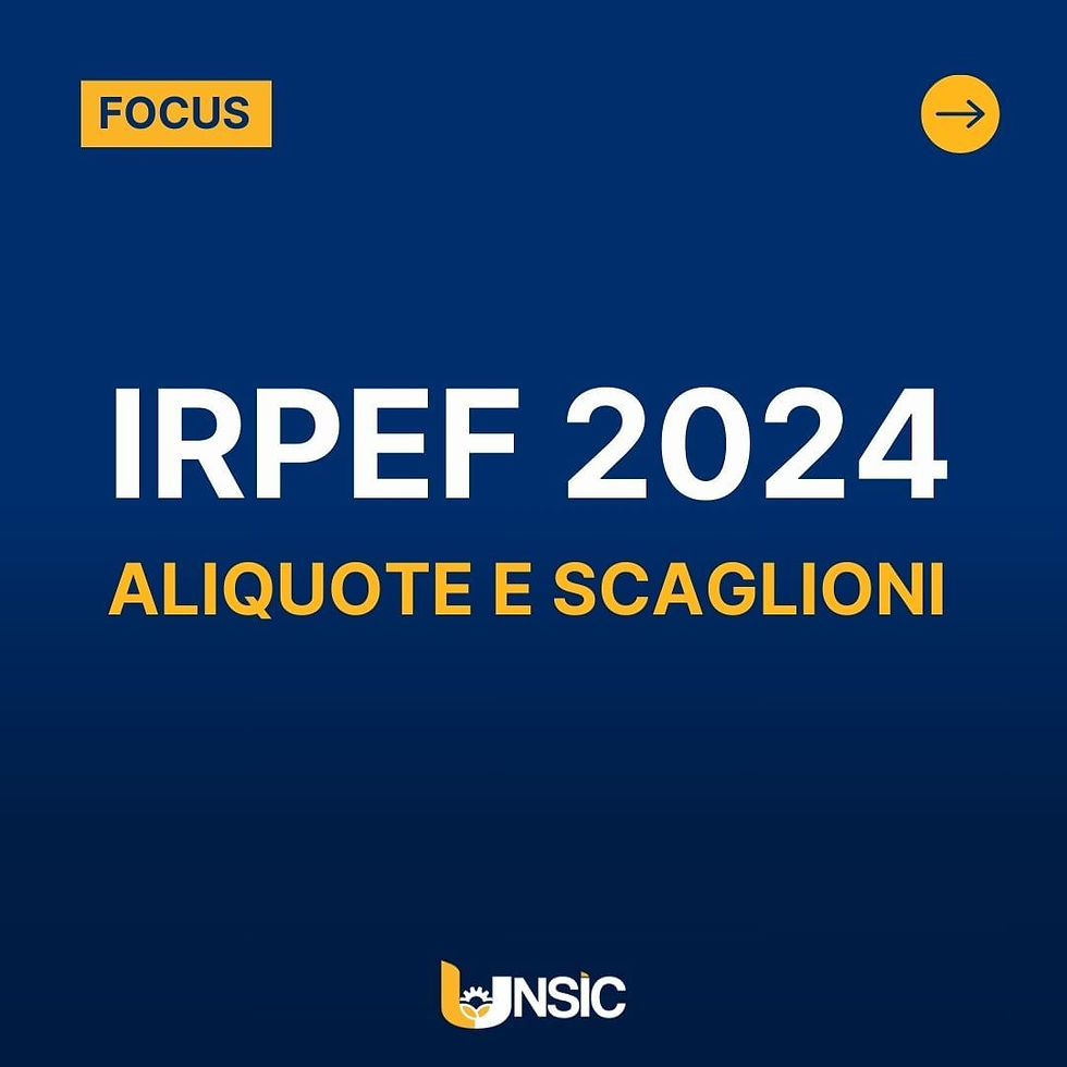 IRPEF 2024 - Aliquote e Scaglioni