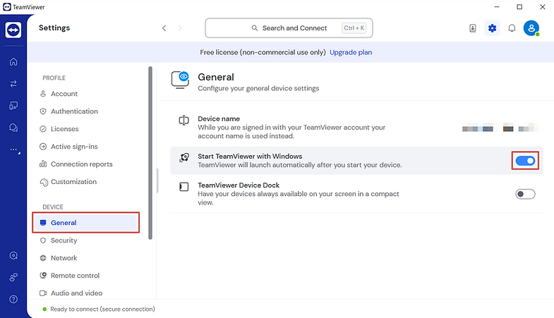 start veamviewer with windows