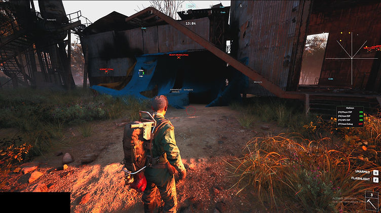 interface of dma cheat for arc raiders