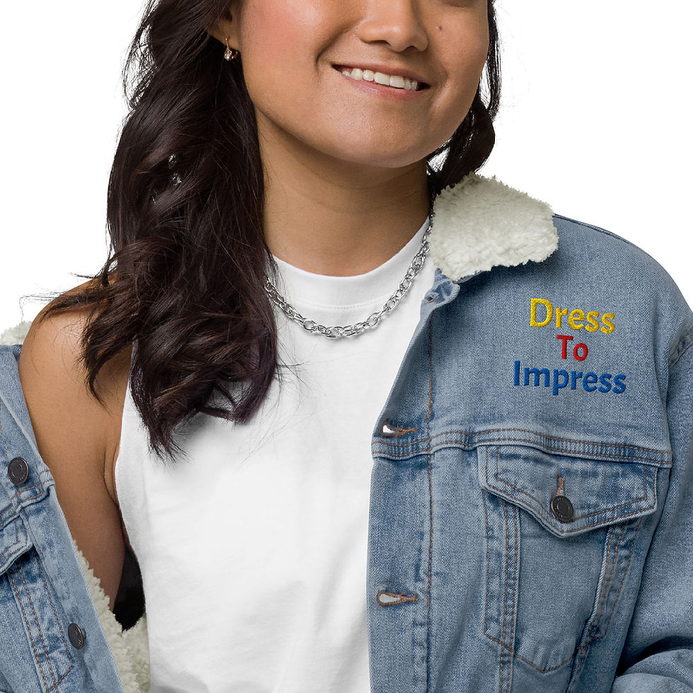 Miniaturebillede: Unisex denim sherpa jacket