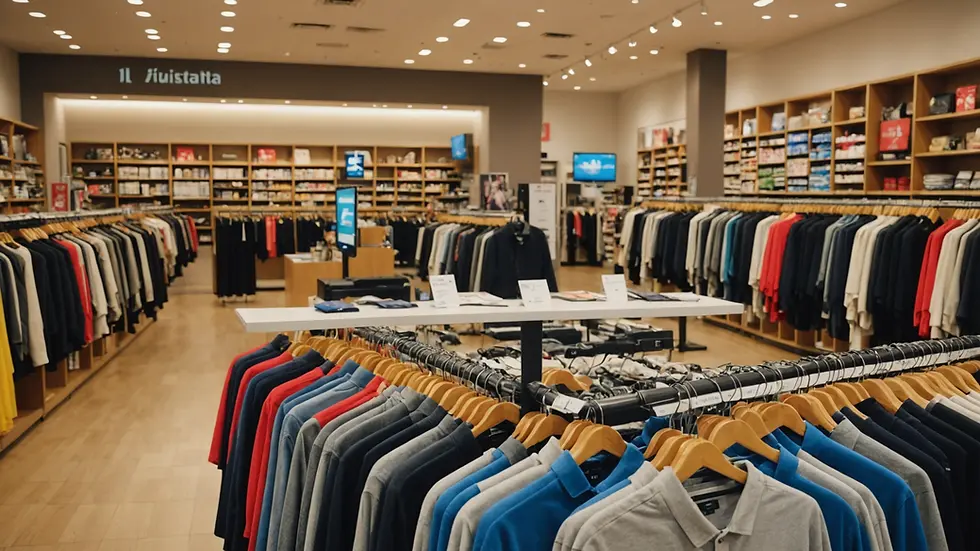 Bargain deals on display at a retail store