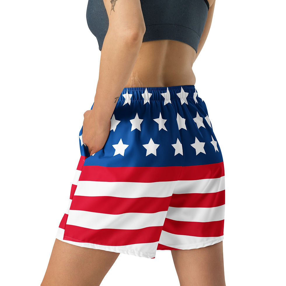 Thumbnail: All-Over Print Unisex Athletic Long Shorts