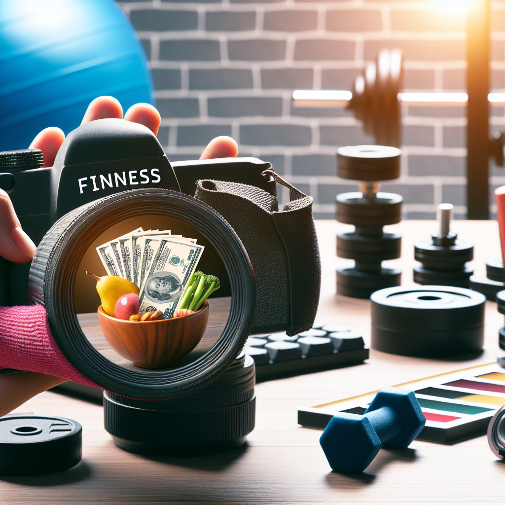 A camera capturing a piggy bank and a calculator