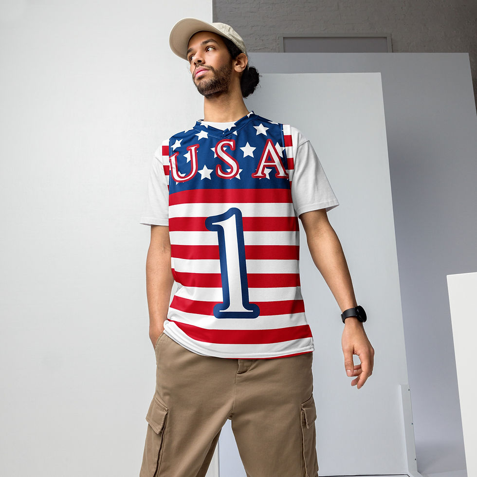 Thumbnail: Recycled unisex basketball jersey