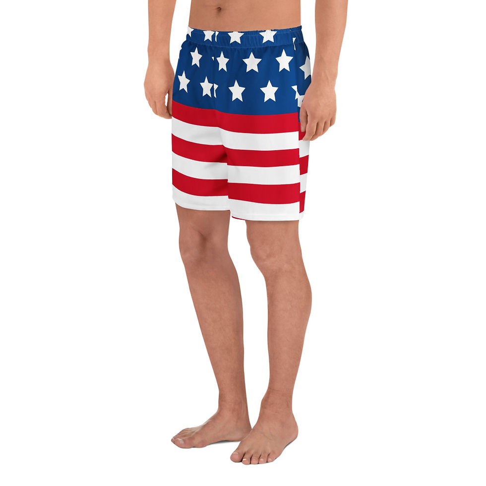 Thumbnail: All-Over Print Unisex Athletic Long Shorts