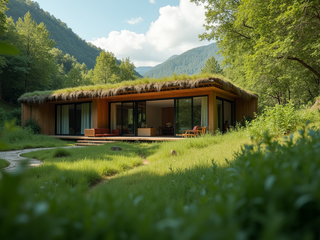 Eco-lodge nestled in nature promoting sustainable travel