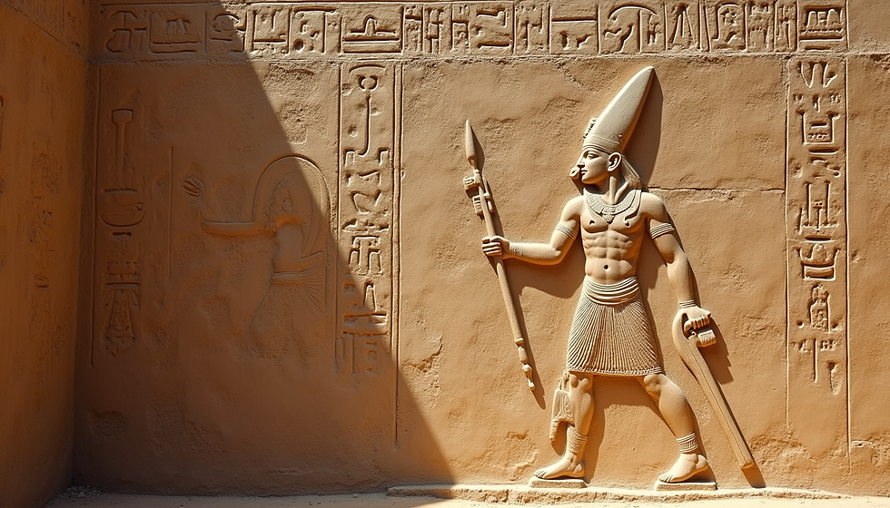 Horus the Child Pharaoh depicted in temple reliefs, symbolizing divine power and protection