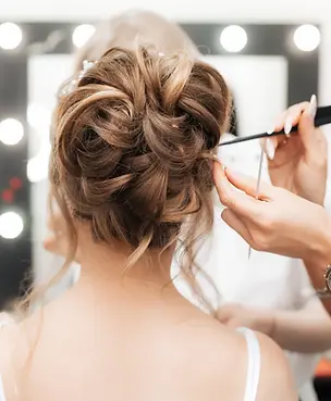 Hair updo, Bridal hair, braiding, Special occasion hairstyling for weddings or events at K Five Hair Design