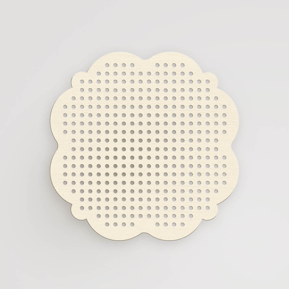 Bază perforată mărțișor/broșă - Trifoi Norocos model 2