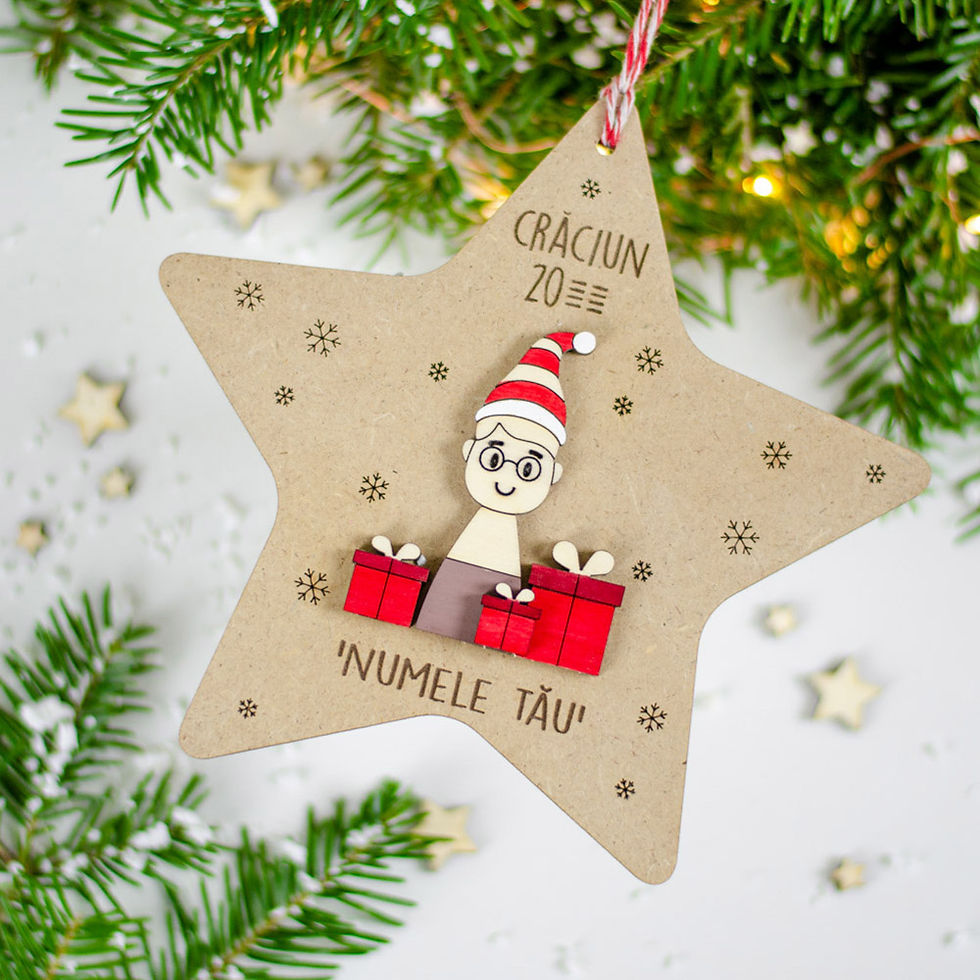 Miniatură: Amintire Crăciun Personalizată - figurină adult