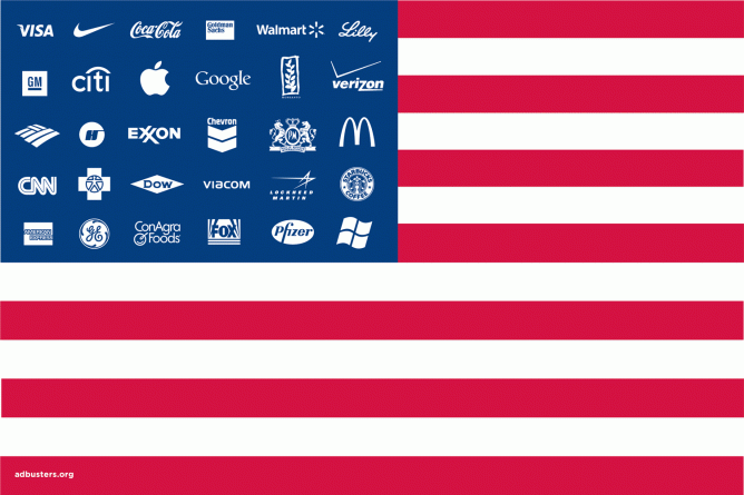 Corporate American flag