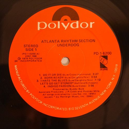 ATLANTA RHYTHM SECTION / Underdog | anchorrecord
