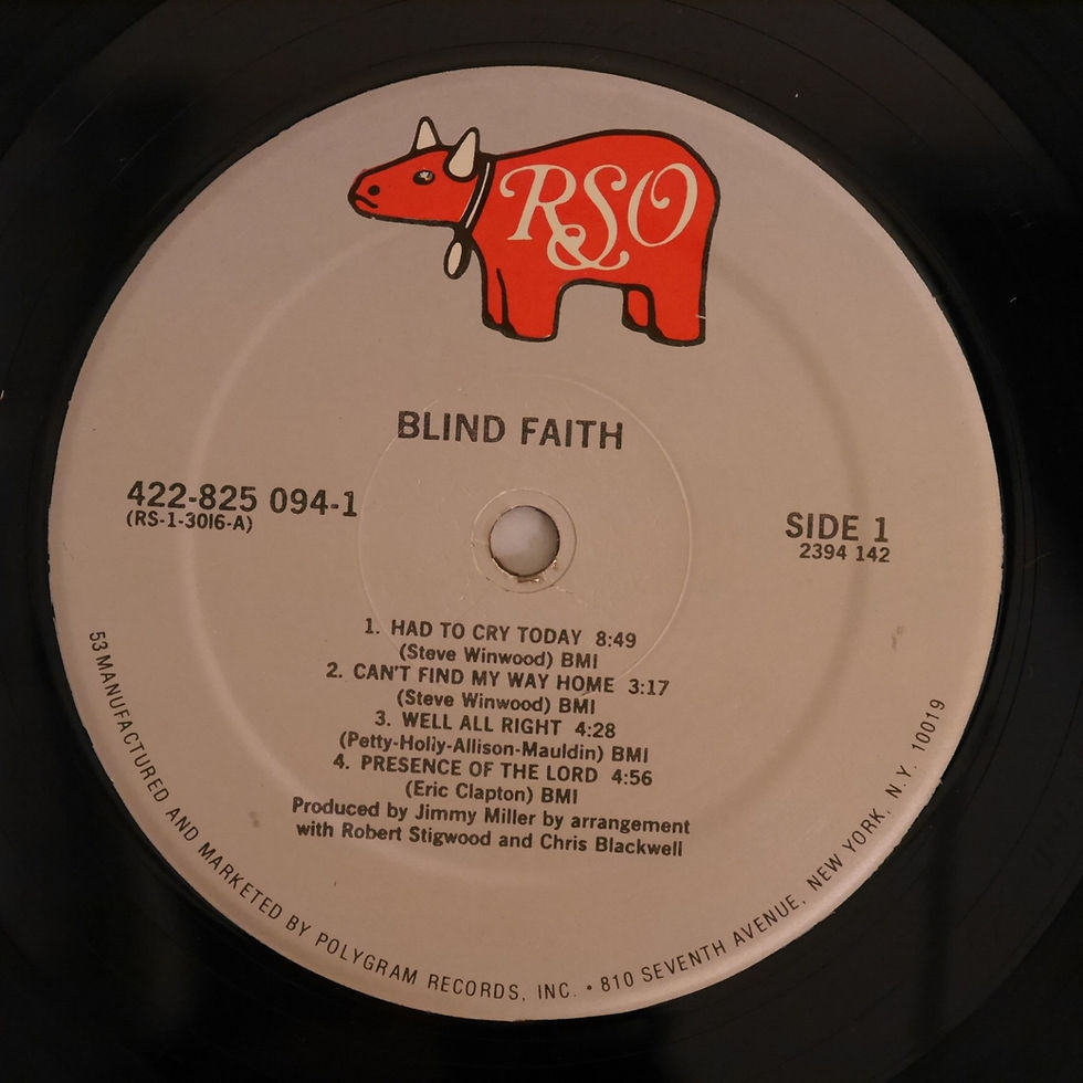 サムネイル： BLIND FAITH（シルバーラベル）86年リイシュー　シルバーラベル　NAKED& GROUP JAKET