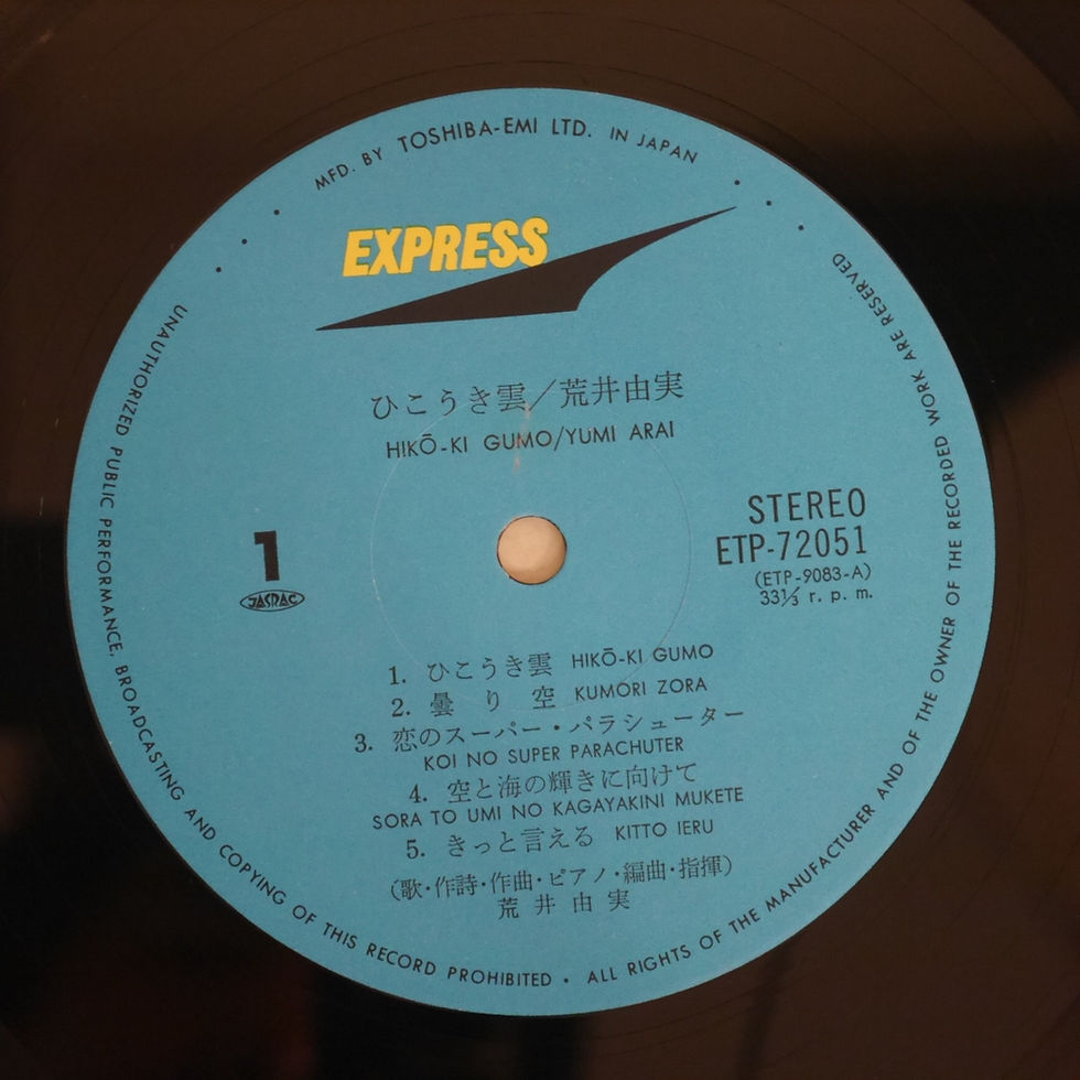 荒井由実 / ひこうき雲