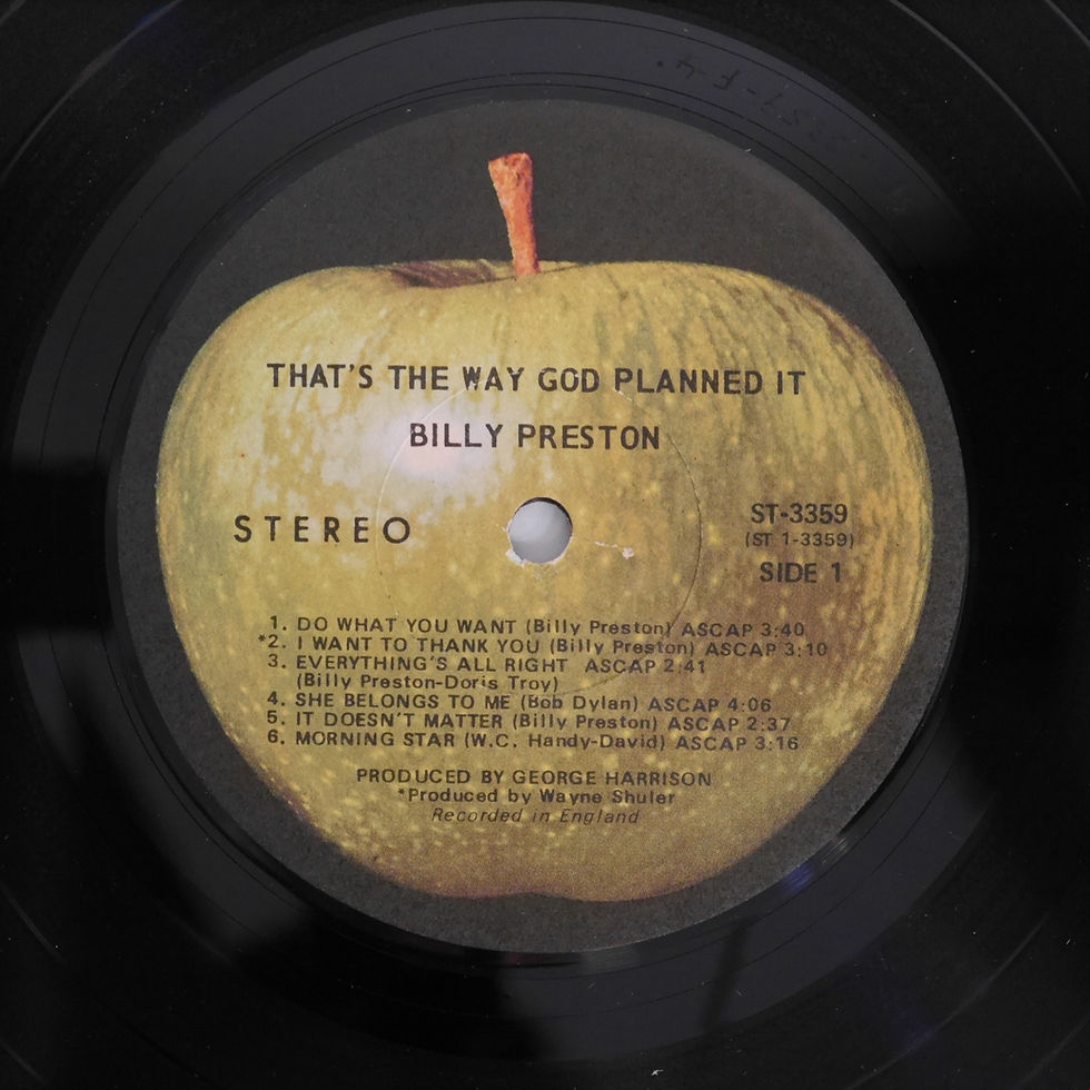 サムネイル： BILLY PRESTON / That's The Way God Planned It