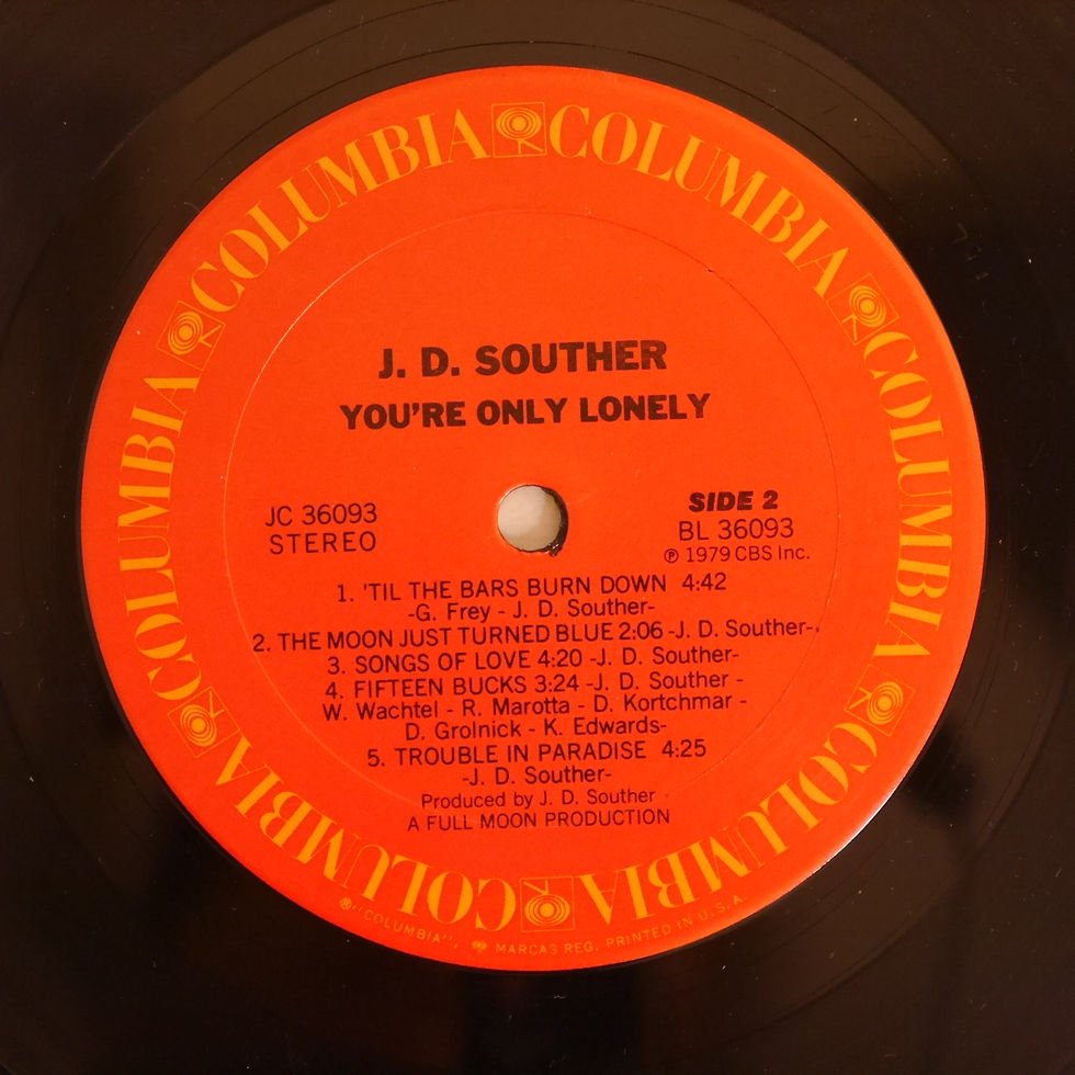 サムネイル： J.D. SOUTHER / YOU'RE ONLY LONELY