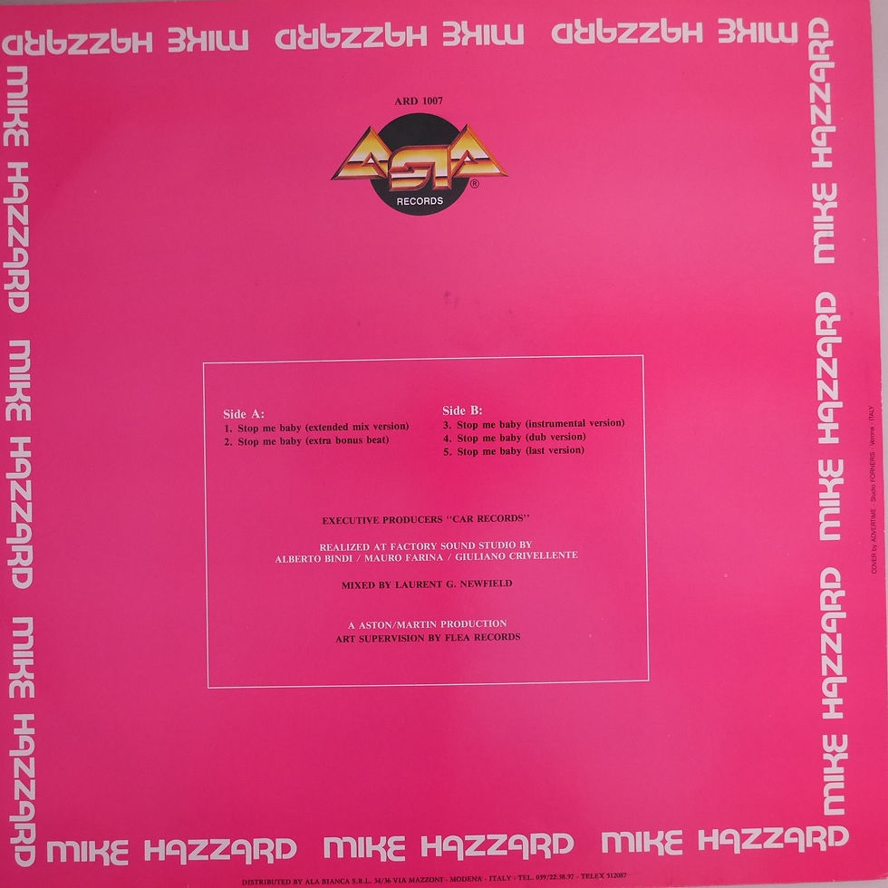 サムネイル： Mike Hazzard / Stop Me Baby
