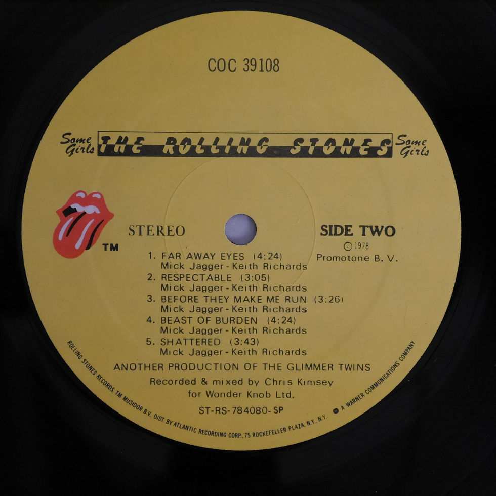 サムネイル： THE ROLLING STONES /Some Girls（US/顔はめ込み特殊ジャケ/COC 39108)
