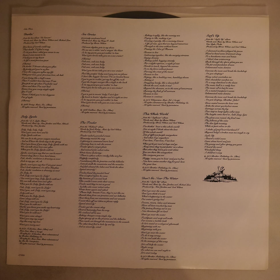 サムネイル： THE BEACH BOYS / Ten Years Of Harmony