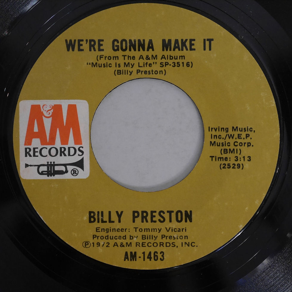 BILLY PRESTON / Space Race / We're Gonna Make It