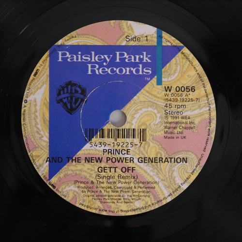 Prince / Gett Off! 　プリンス 　　　LPレコード Amazon.co.jp: Gett Off: ミュージック
