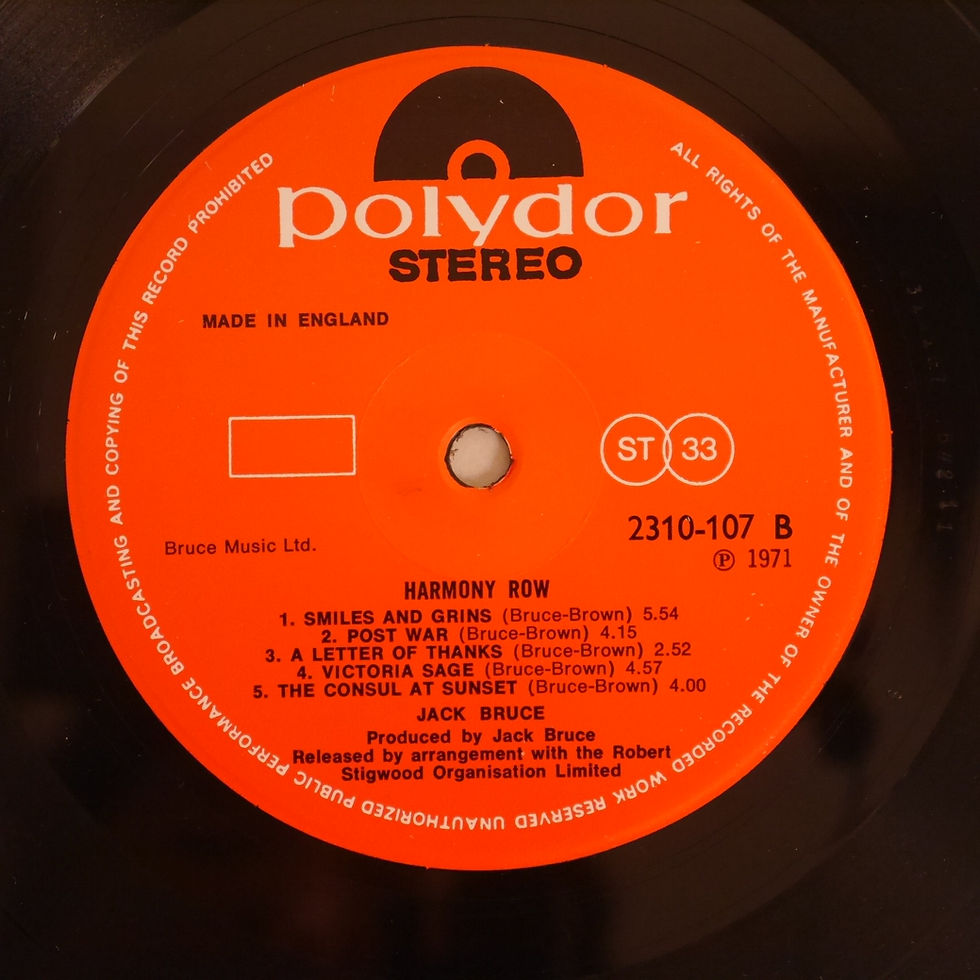 サムネイル： Jack Bruce / Harmony Row