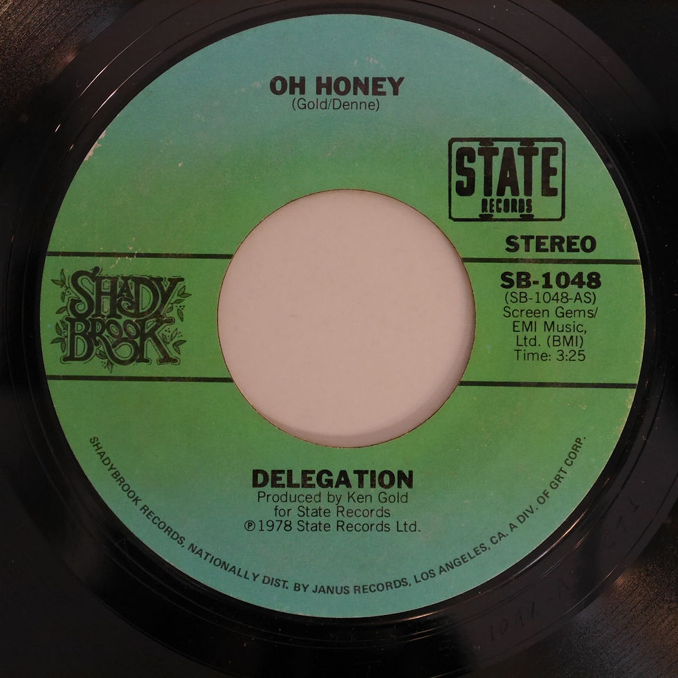 Delegation / Oh Honey c/w Let Me Take You To THe Sun