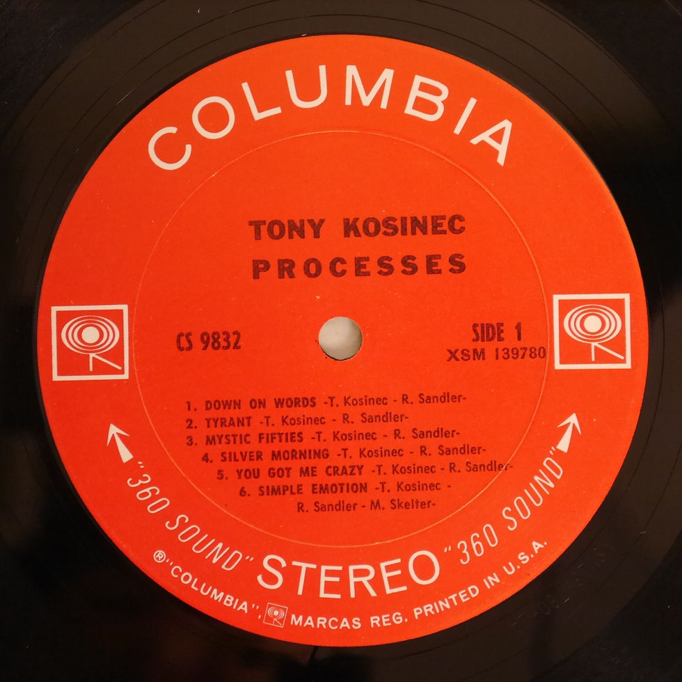 TONY KOSINEC / PROCESSES （2EYE）