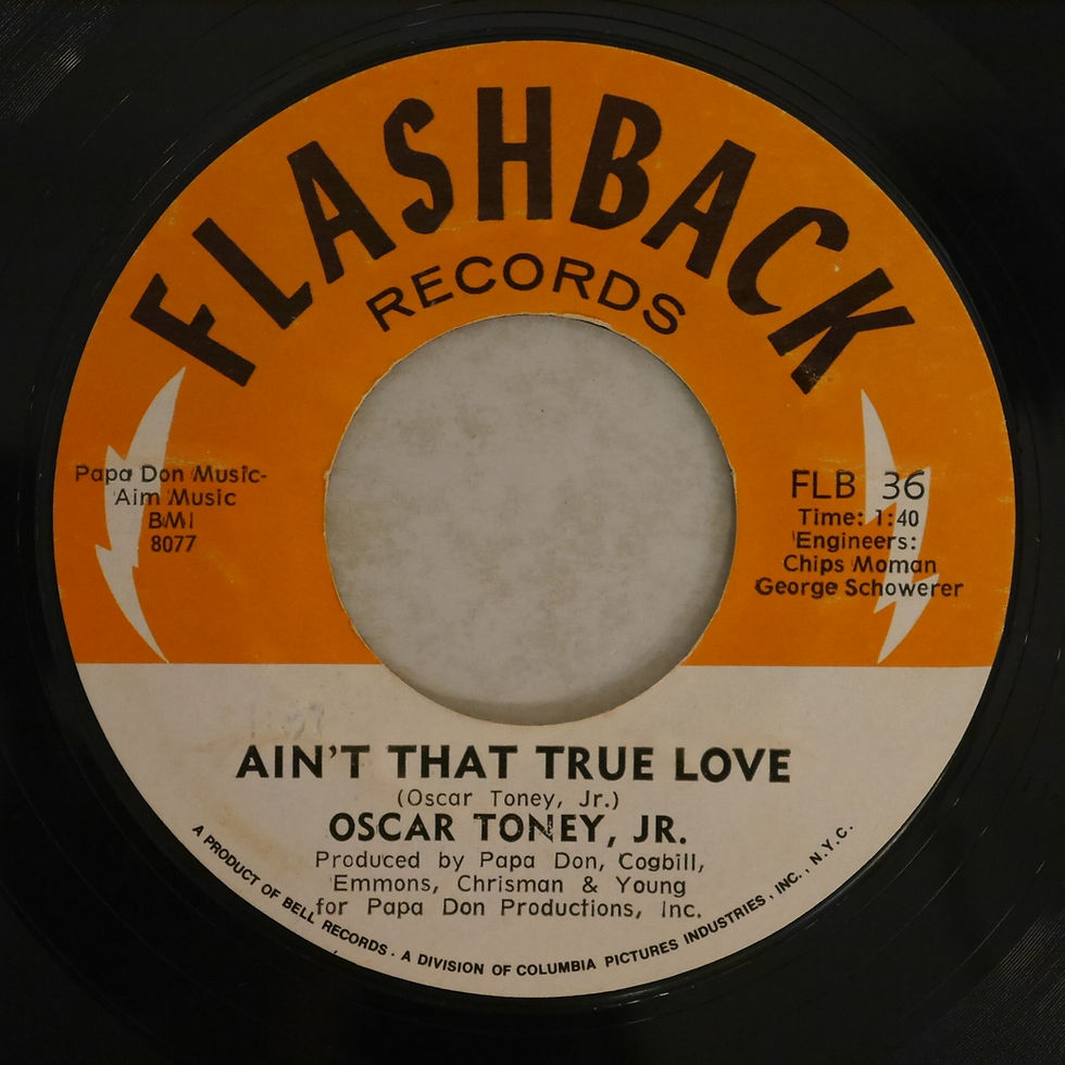 OSCAR TONEY JR. / FOR YOUR PRECIOUS LOVE