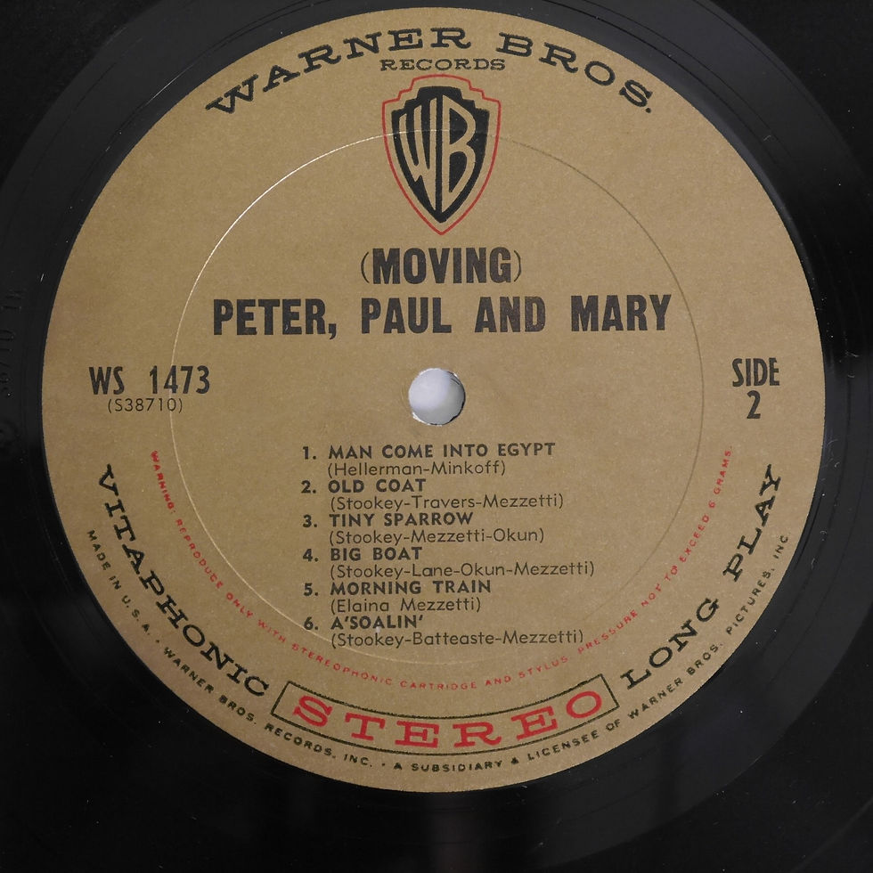 サムネイル： Peter, Paul And Mary (PP&M) / Moving (US Goldラベル）