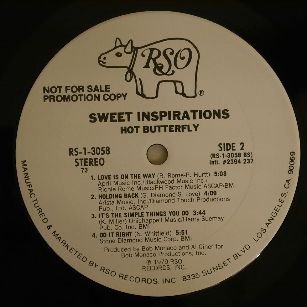 Sweet Inspirations / Hot Butterfly (PROMO白ラベル)