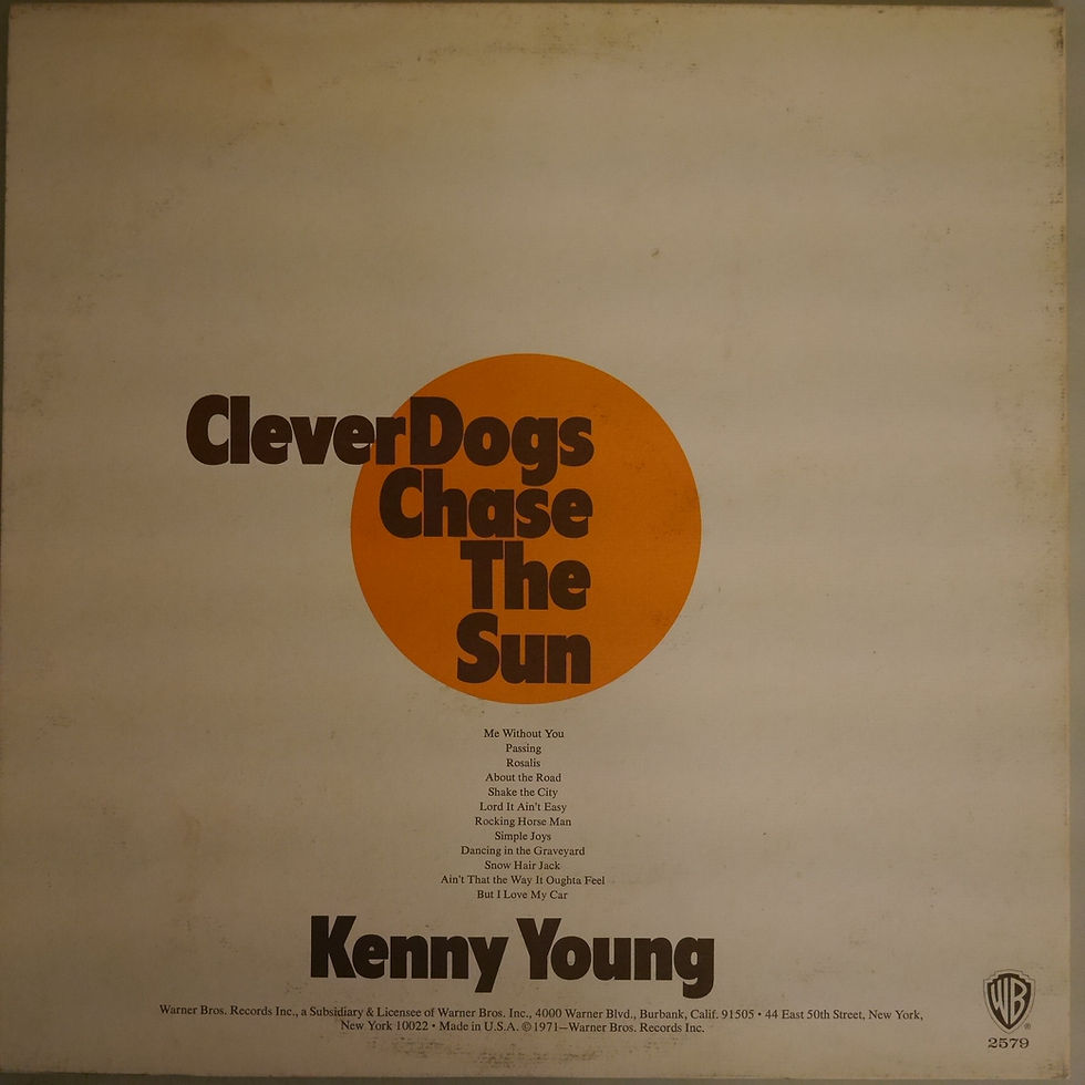 サムネイル： KENNY YOUNG / CLEVER DOGS CHASE THE SUN(白プロモ）