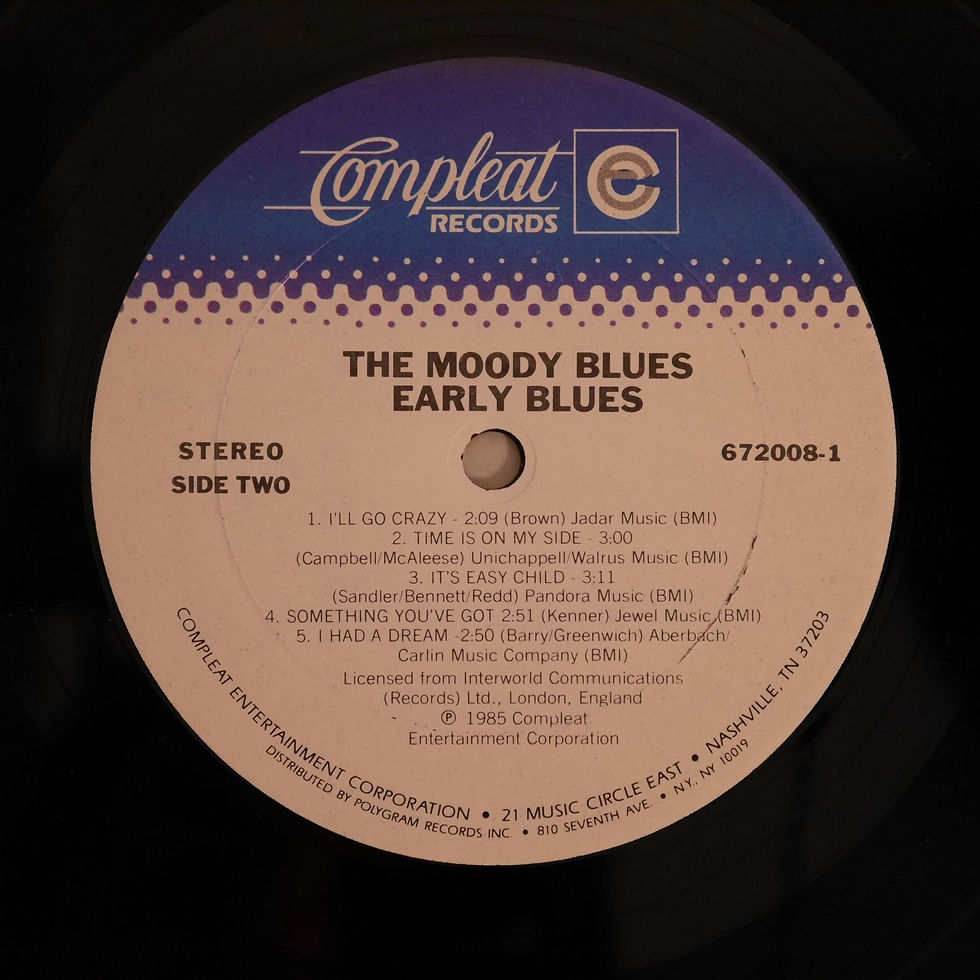 サムネイル： THE MOODY BLUES / EARLY BLUES