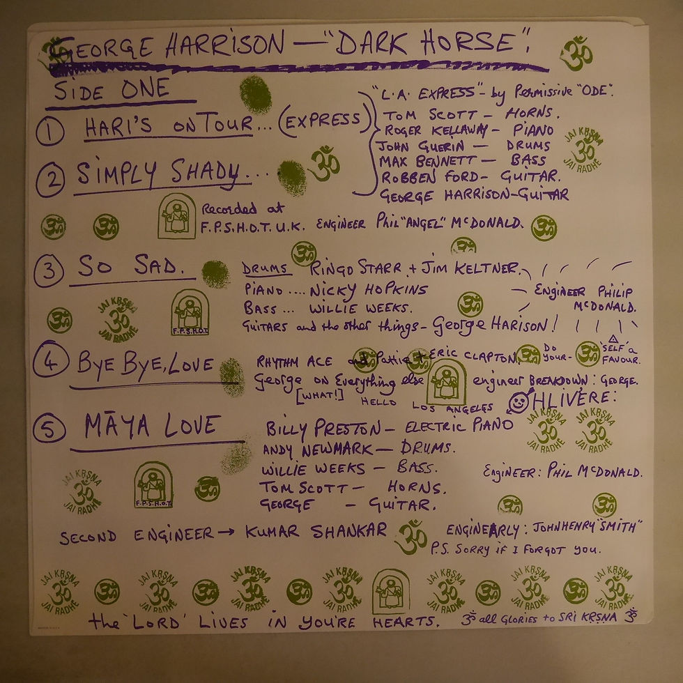サムネイル： George Harrison / Dark　Horse