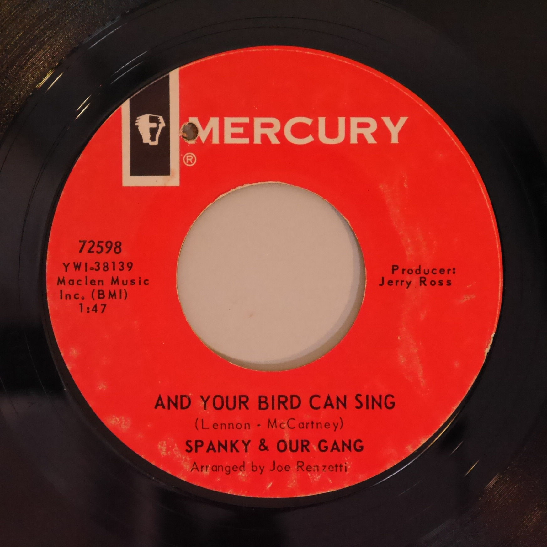 SPANKY & OUR GANG /And Your Bird Can Sing / SEALED WITH A KISS