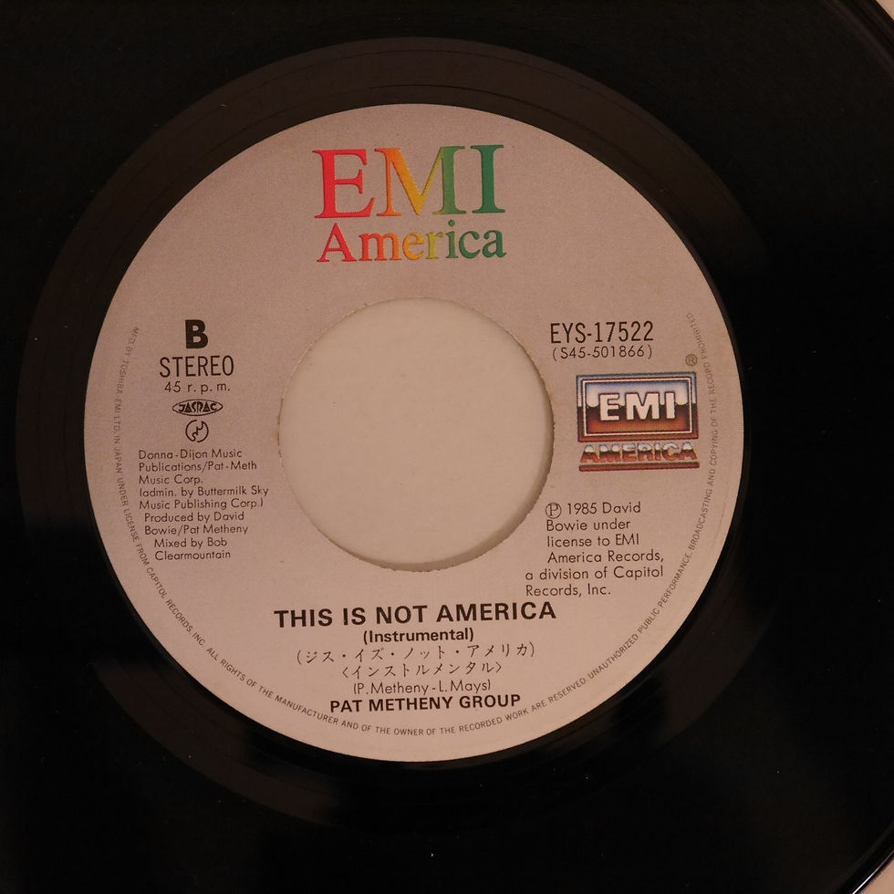 サムネイル： David Bowie / Pat Metheny Group　/　7' This Is Not America