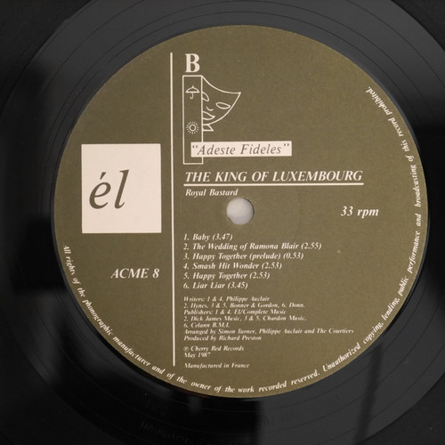 美品 The King Of Luxembourg レコード