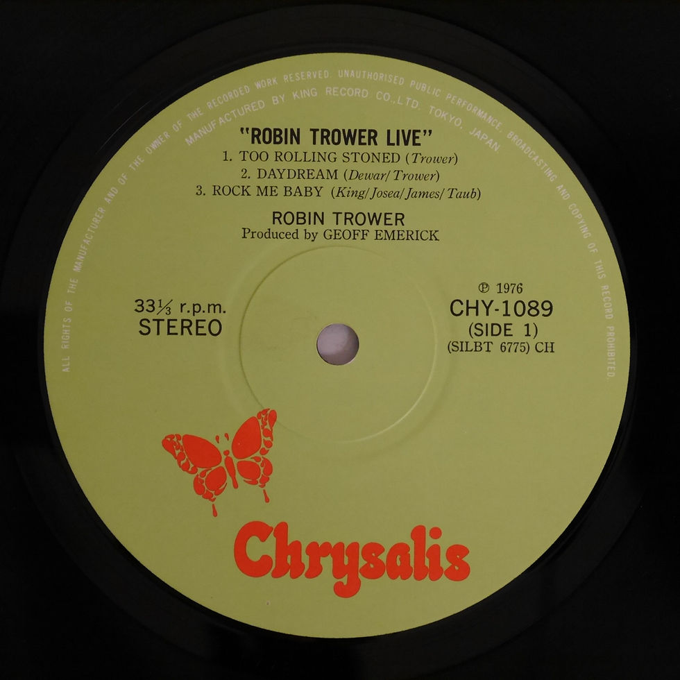 ROBIN TROWER / ロビン・トロワーライブ！