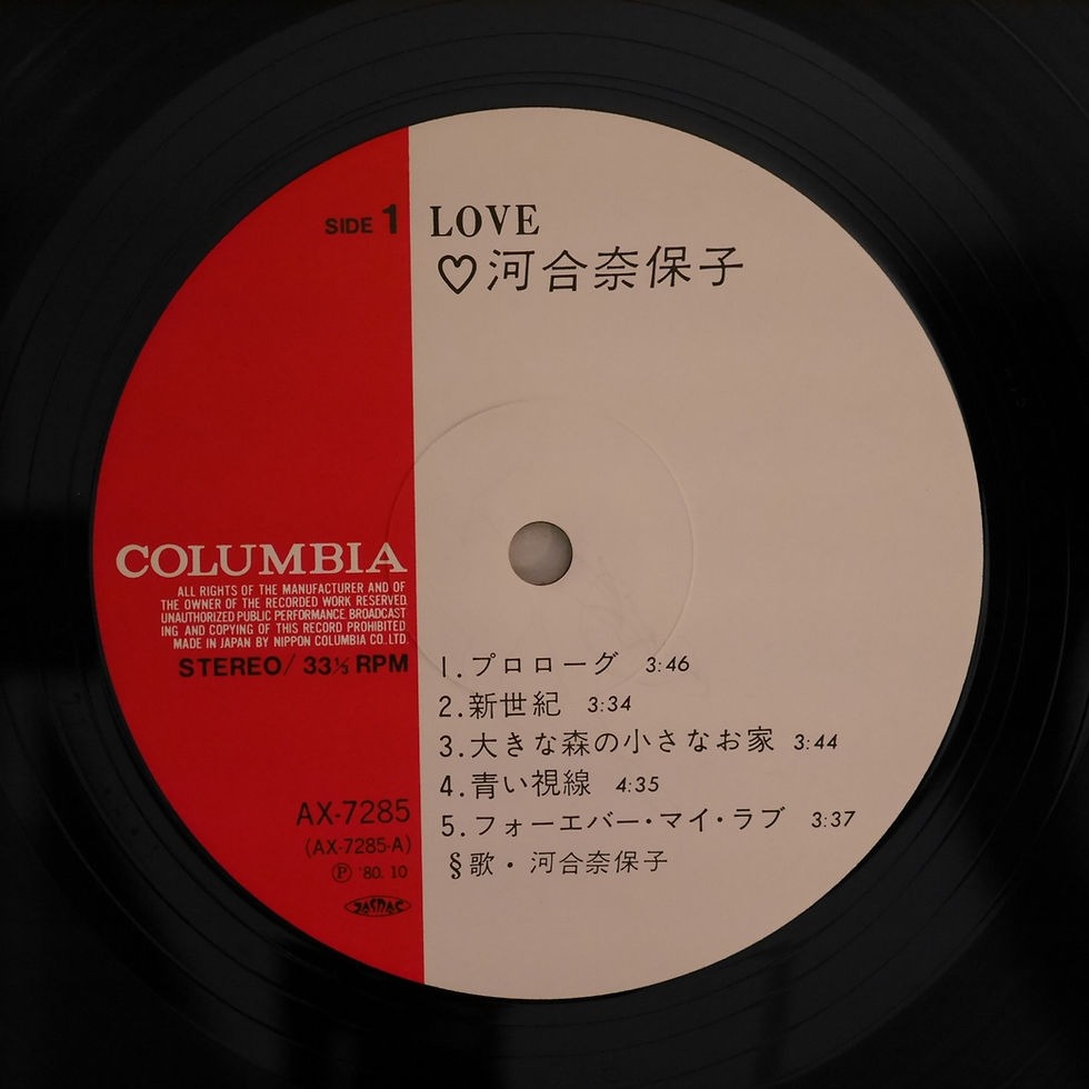サムネイル： 河合奈保子 / LOVE     カラーピンナップ付き
