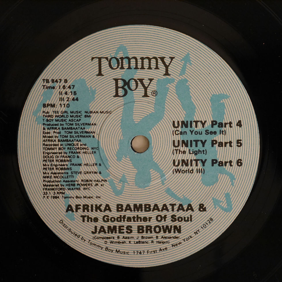 サムネイル： AFRIKA BAMBAATAA & JAMES BROWN  /UNITY