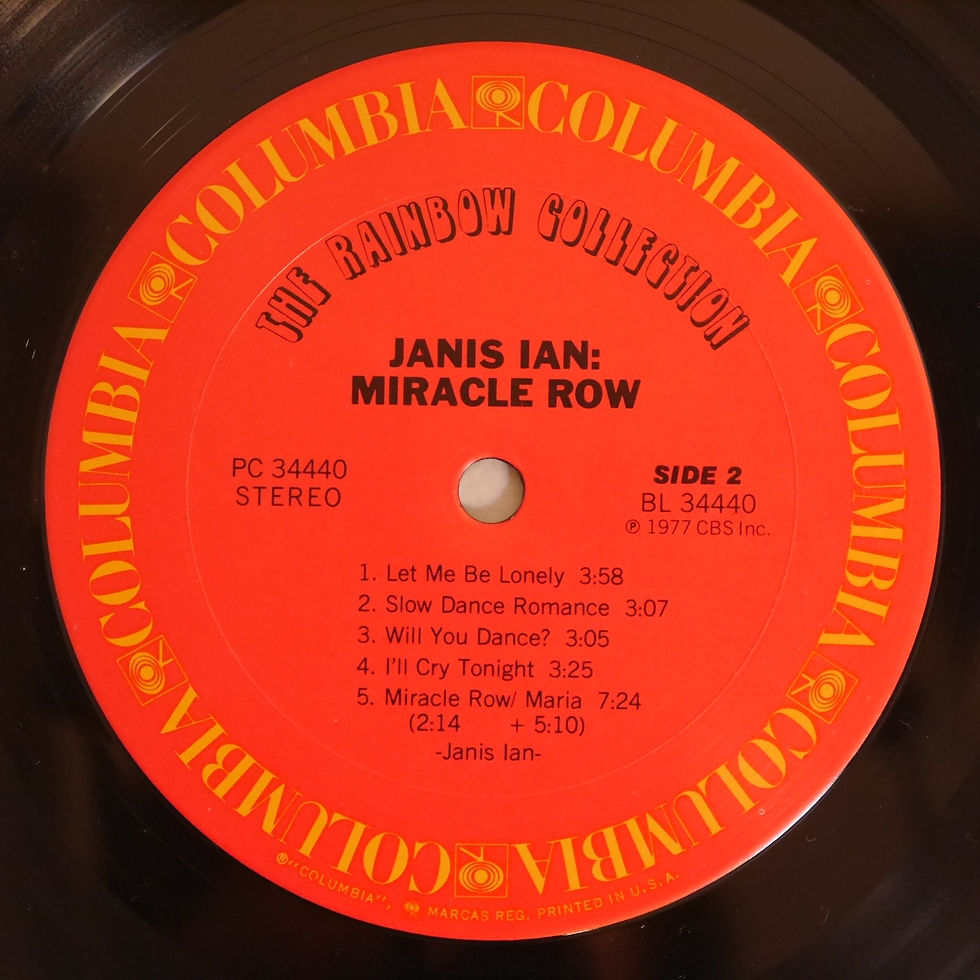 JANIS IAN / MIRACLE ROW