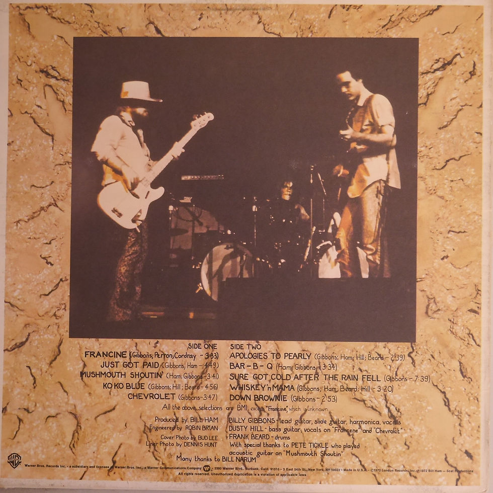サムネイル： ZZ TOP / RIO GRANDE MUD