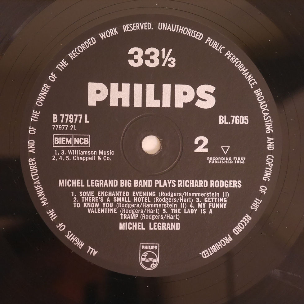 サムネイル： Michel Legrand Big Band / Plays Richard Rodgers (MONO)