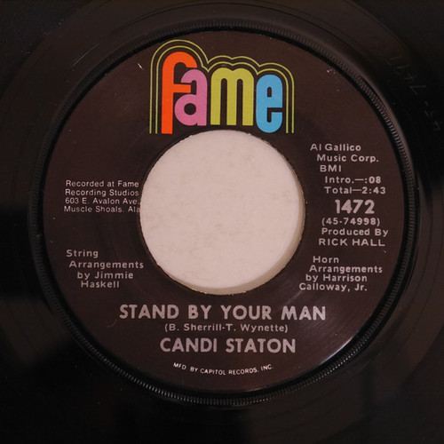 CANDI STATON / Stand By Your Man c/w How Can I Put Out The Flame